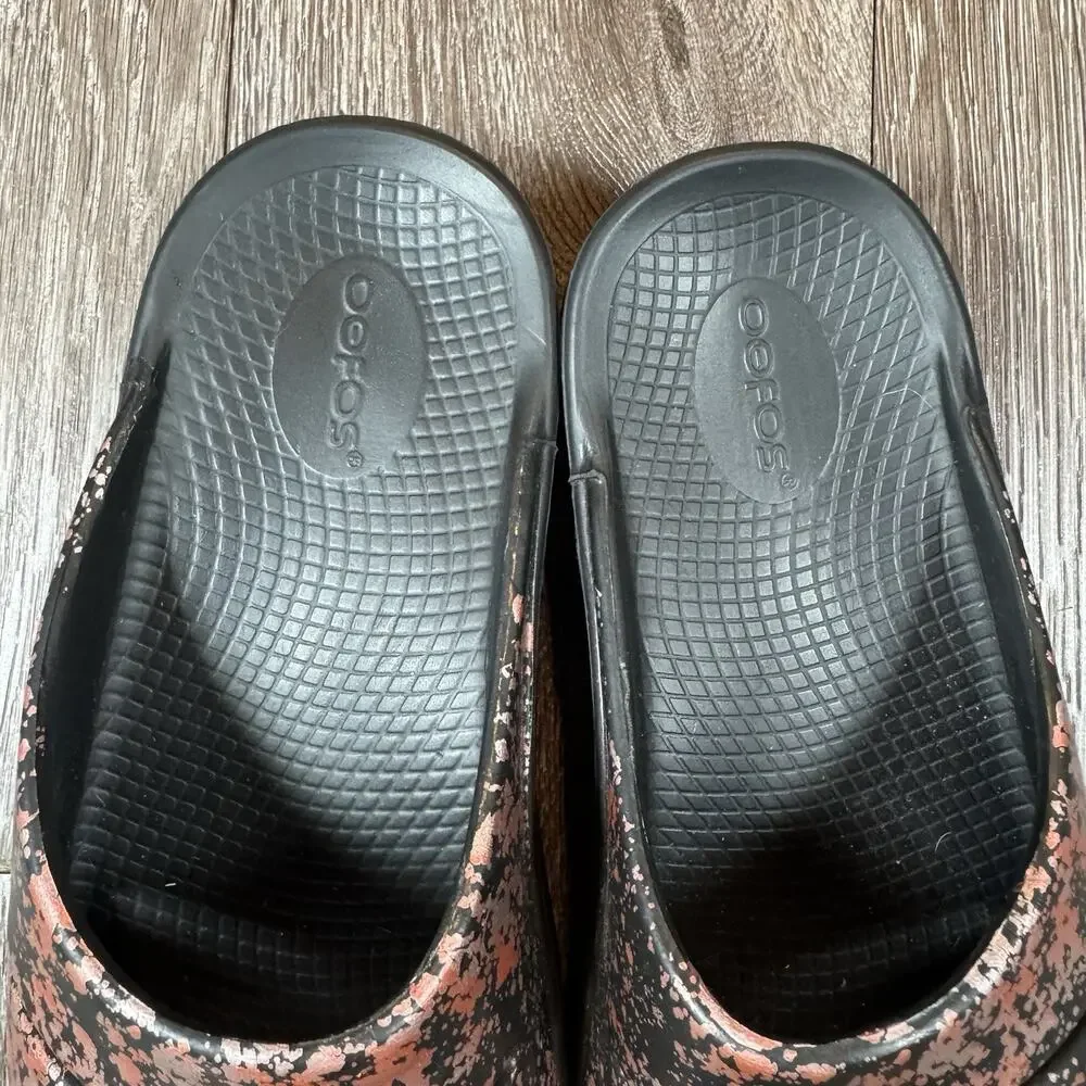 OOFOS Womens OOahh Luxe Recovery Bellini Splash Slide Size 9 - Picture 4 of 12